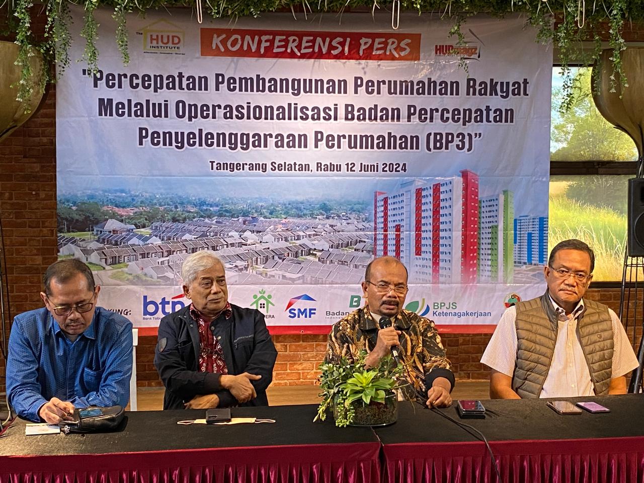 Ketua Majelis Tinggi The HUD Institute: BP3 Menstimulus Pemenuhan Hunian Layak Bagi MBR Harus Segera Beroperasi
