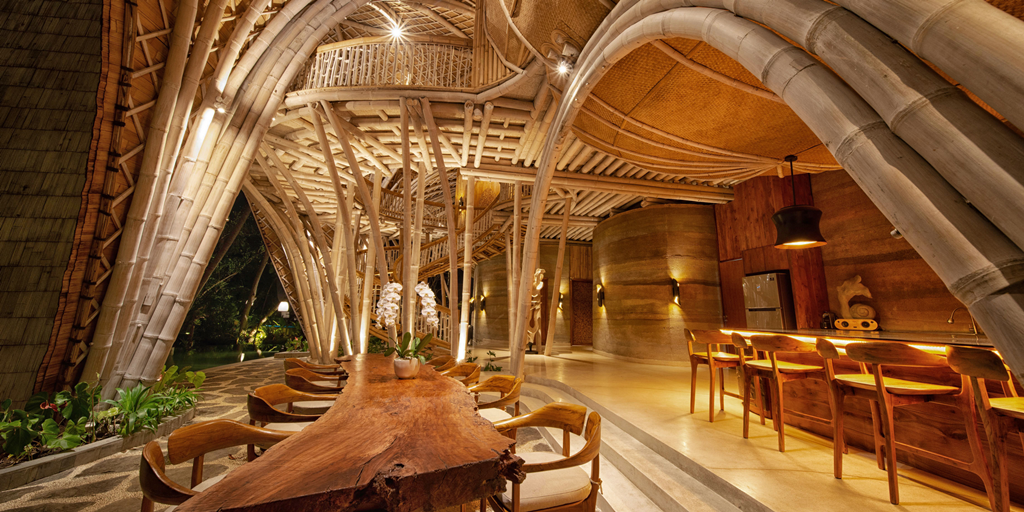 Ragam Hotel Dunia dengan Desain Material Bambu